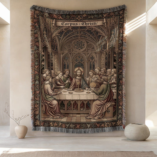 Corpus Christi Last Supper Tapestry Wall Hanging Decor