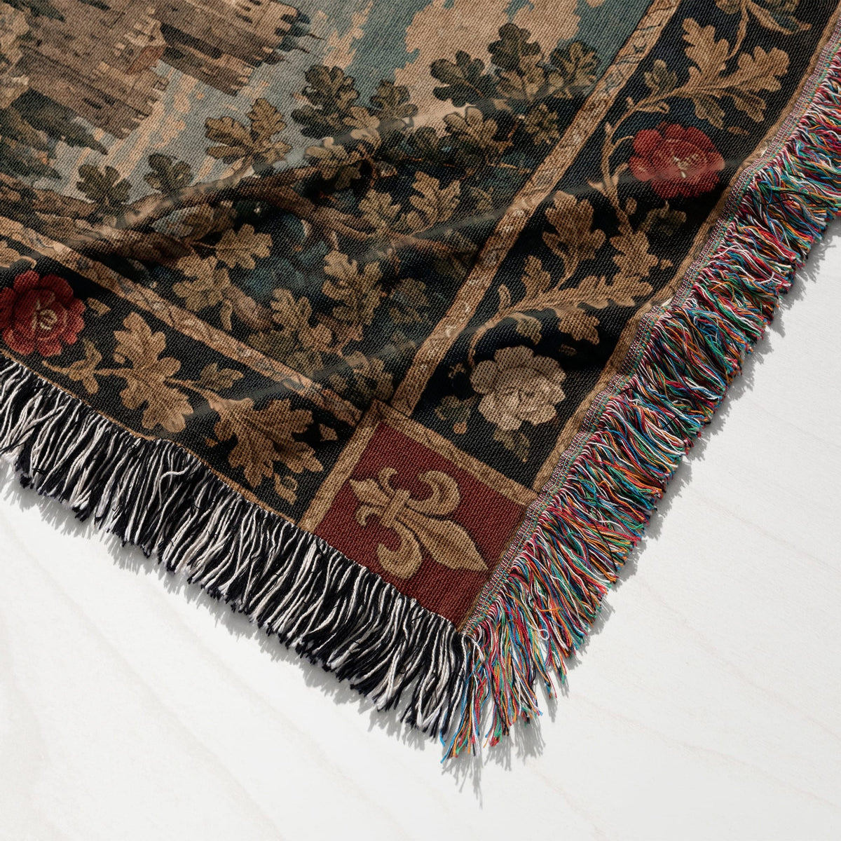 CalmNestStyle Saint George Under the English Flag jacquard woven blanket