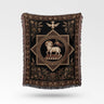 Agnus Dei Sacred Lamb Holy Spirit Ornate Design Woven Blanket
