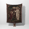 Sacred Icon Christ Resurrection Mary Magdalene Woven Blanket