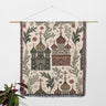 Churches Floral Pattern Orthodox Christian Woven Blanket