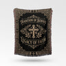 Tradition of Service Legacy of Faith Cross Woven Blanket