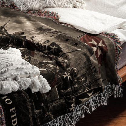 CalmNestStyle Knights of Malta Defending the Bastion Woven Blanket jacquard woven blanket
