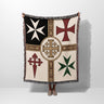 Crusader Orders and Jerusalem Cross Woven Blanket