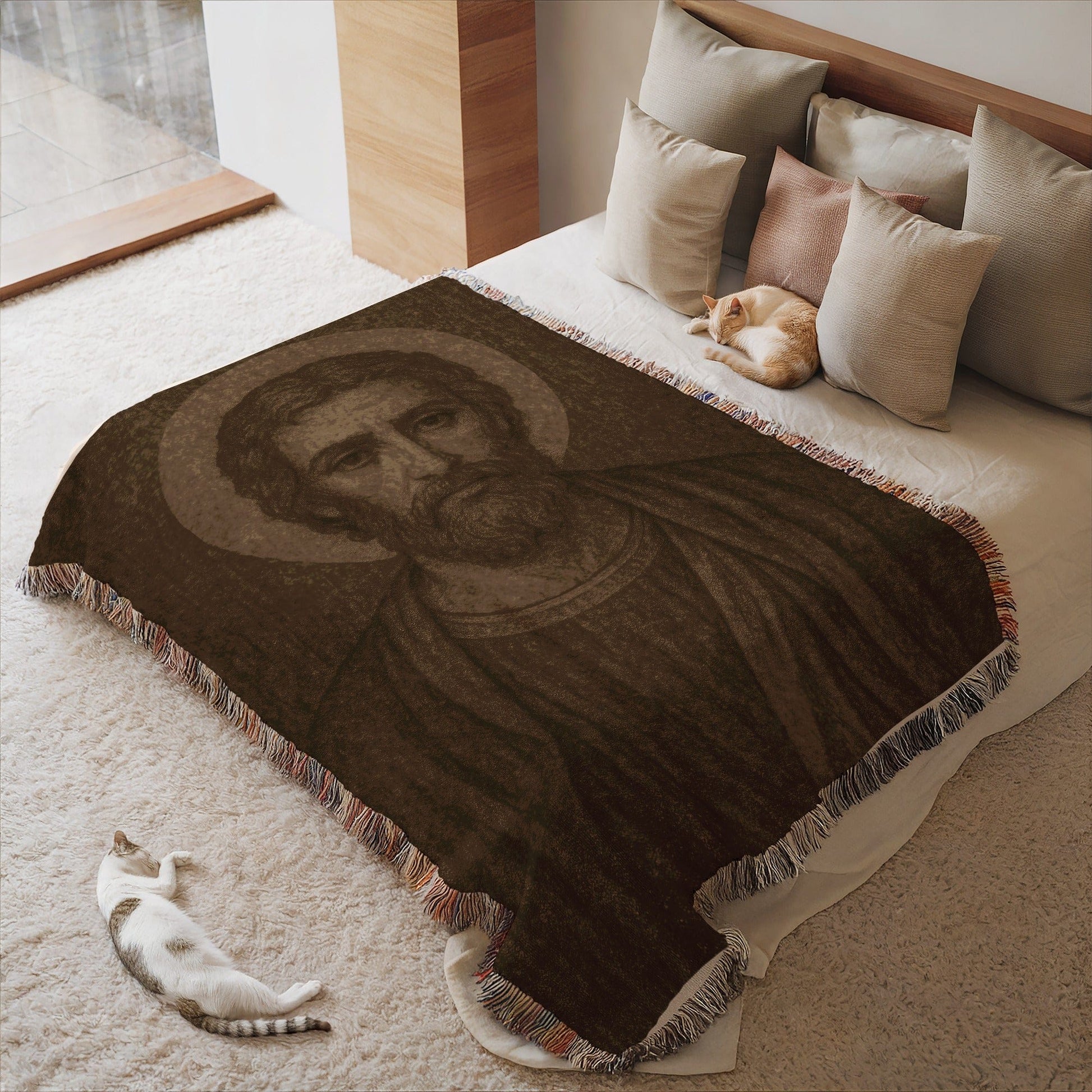 Saint Portrait Art Home Decor Blanket