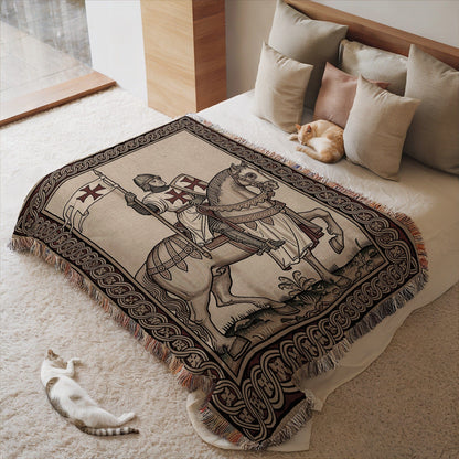 Knights Templar Medieval Design Blanket