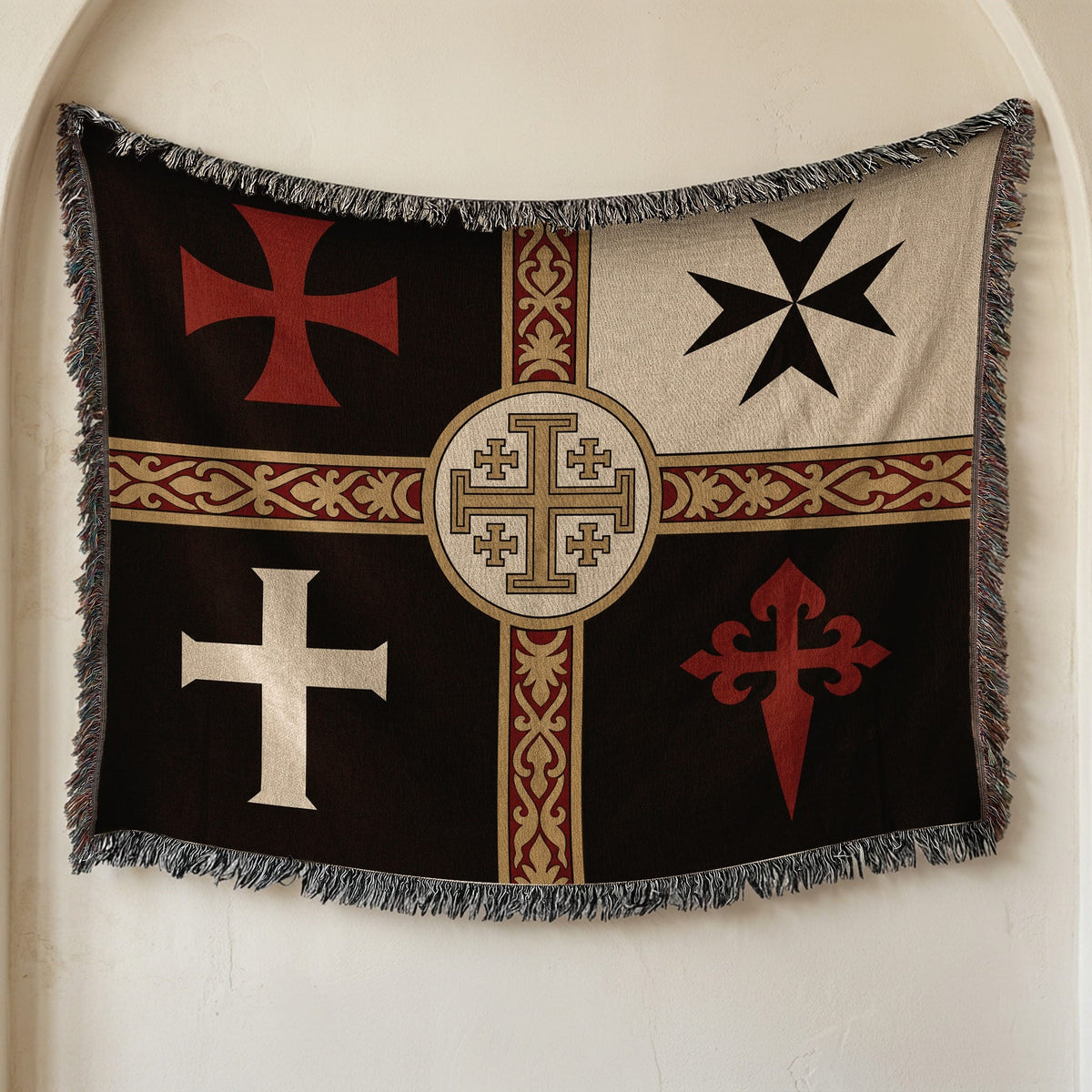MyDesigns Ancient Orders I Night jacquard woven blanket