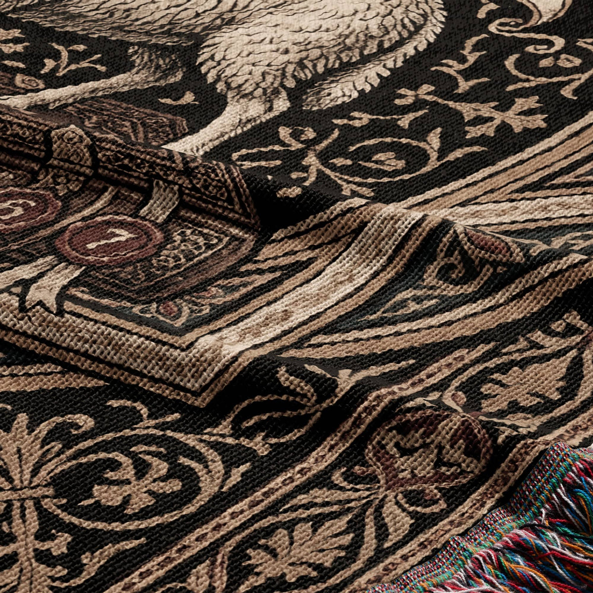 CalmNestStyle Agnus Dei Sacred Art Woven Blanket jacquard woven blanket