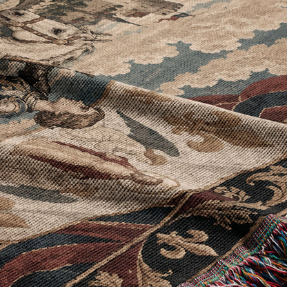 CalmNestStyle Joan of Arc at Orleans jacquard woven blanket