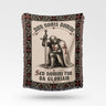 Non Nobis Domine Templar Knight Woven Blanket