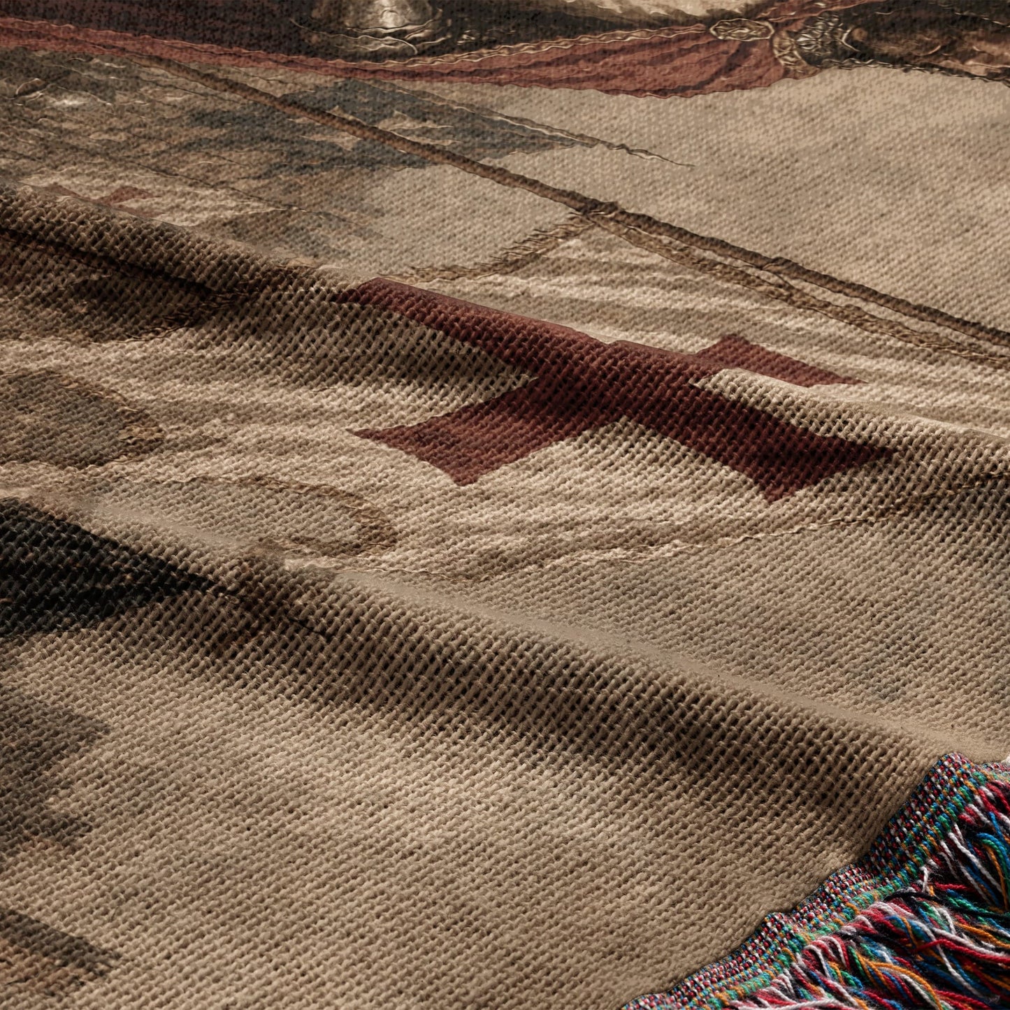 MyDesigns Medieval Knight Tapestry Blanket – Crusader King Charge Woven Throw jacquard woven blanket