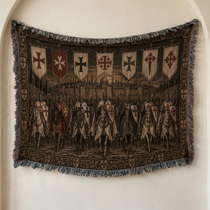 MyDesigns Seven Banners of the Christian Orders jacquard woven blanket