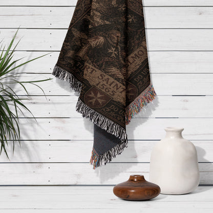 CalmNestStyle Fort Saint Elmo 1565 Hospitaller Woven Blanket jacquard woven blanket