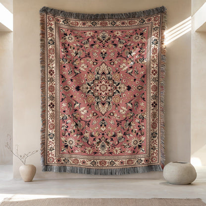 Intricately Designed Tapestry with Elegant Floral Patterns