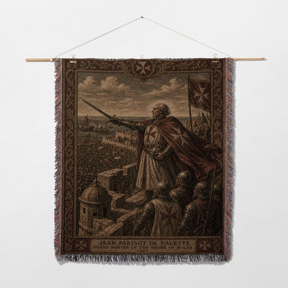CalmNestStyle Grand Master Jean de Valette Woven Blanket jacquard woven blanket