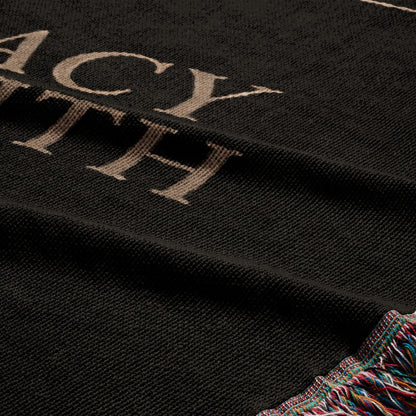 CalmNestStyle Tradition of Service Legacy of Faith Woven Blanket jacquard woven blanket