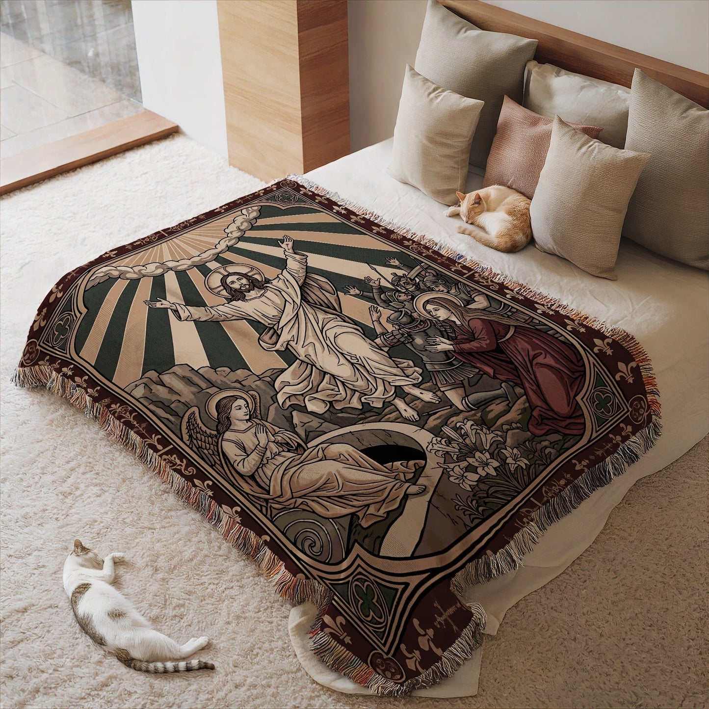 Religious Scenic Artwork Bed Throw Blanket product