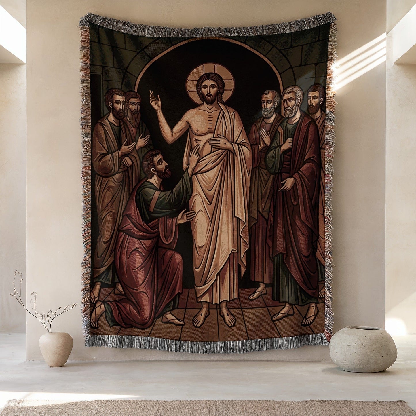 Biblical Religious Scene Wall Art Home Decor Tapestry