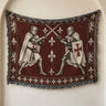 Knight Duel Woven Blanket – Knights Templar Sword Fight Medieval Throw