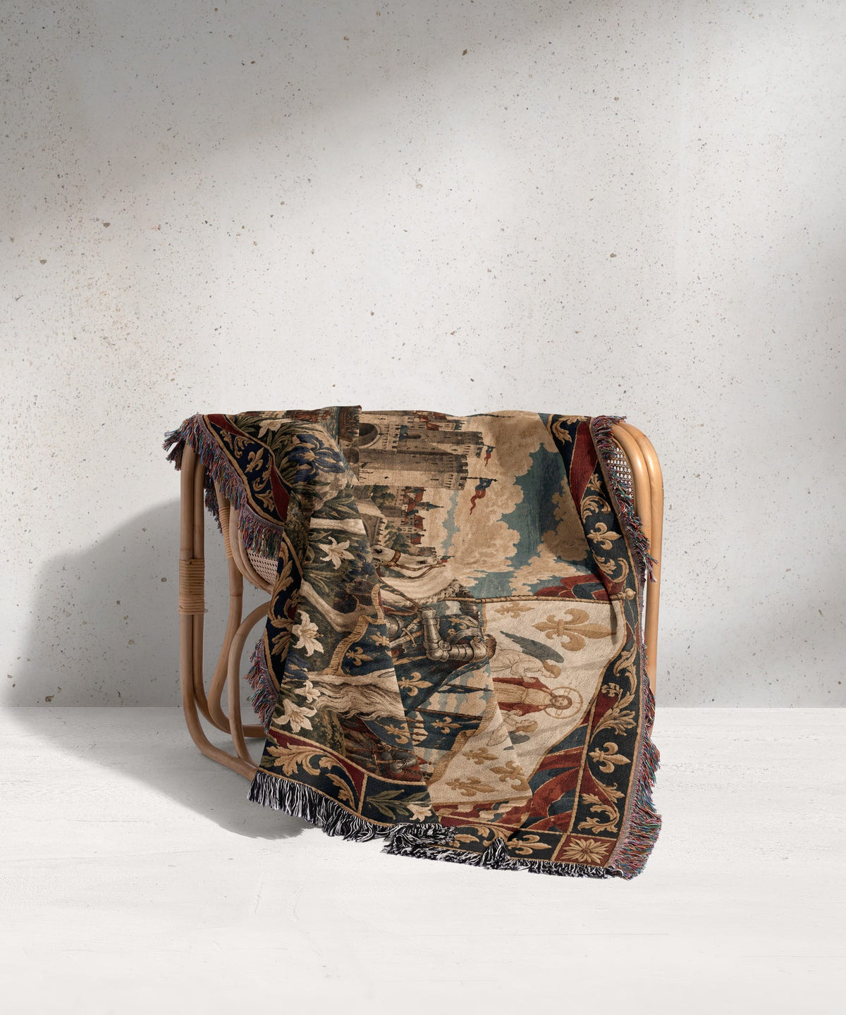 CalmNestStyle Joan of Arc at Orleans jacquard woven blanket