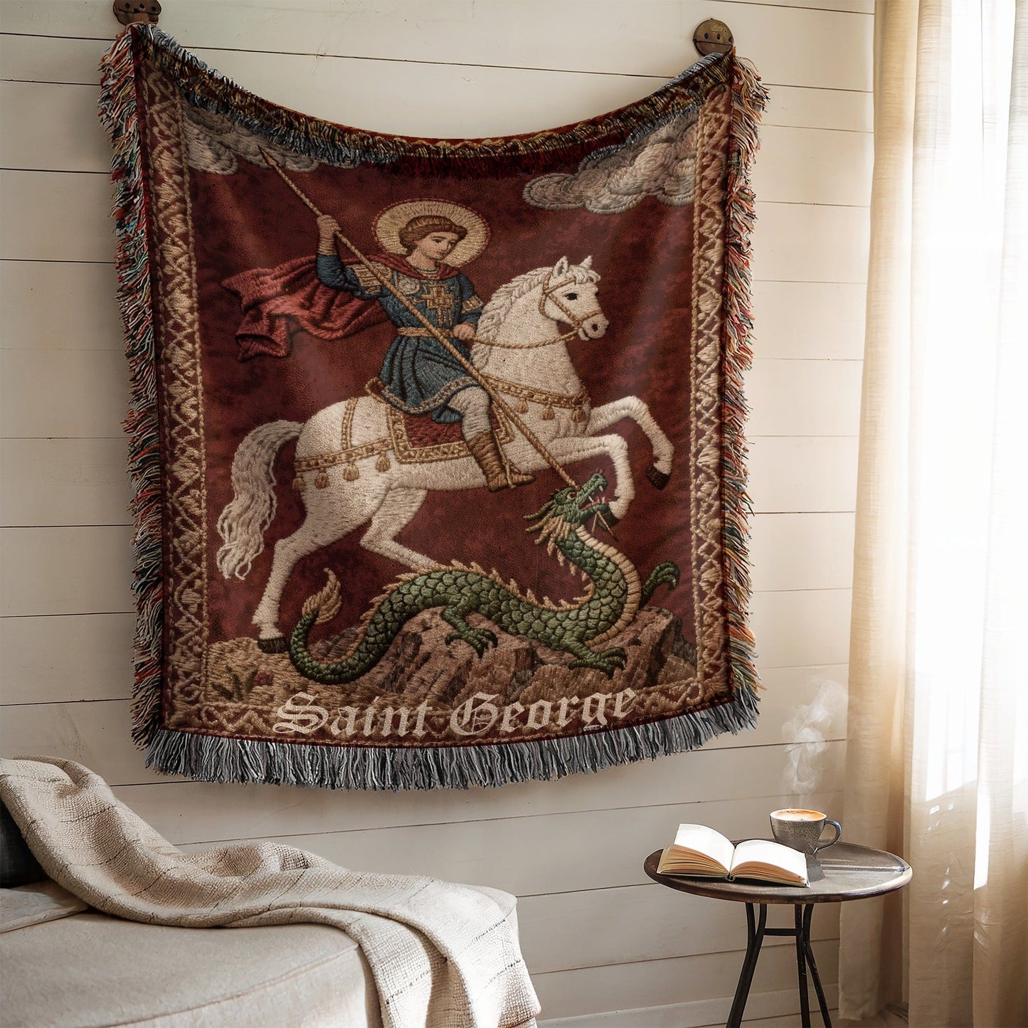 Saint George Tapestry Wall Art for Home Decor