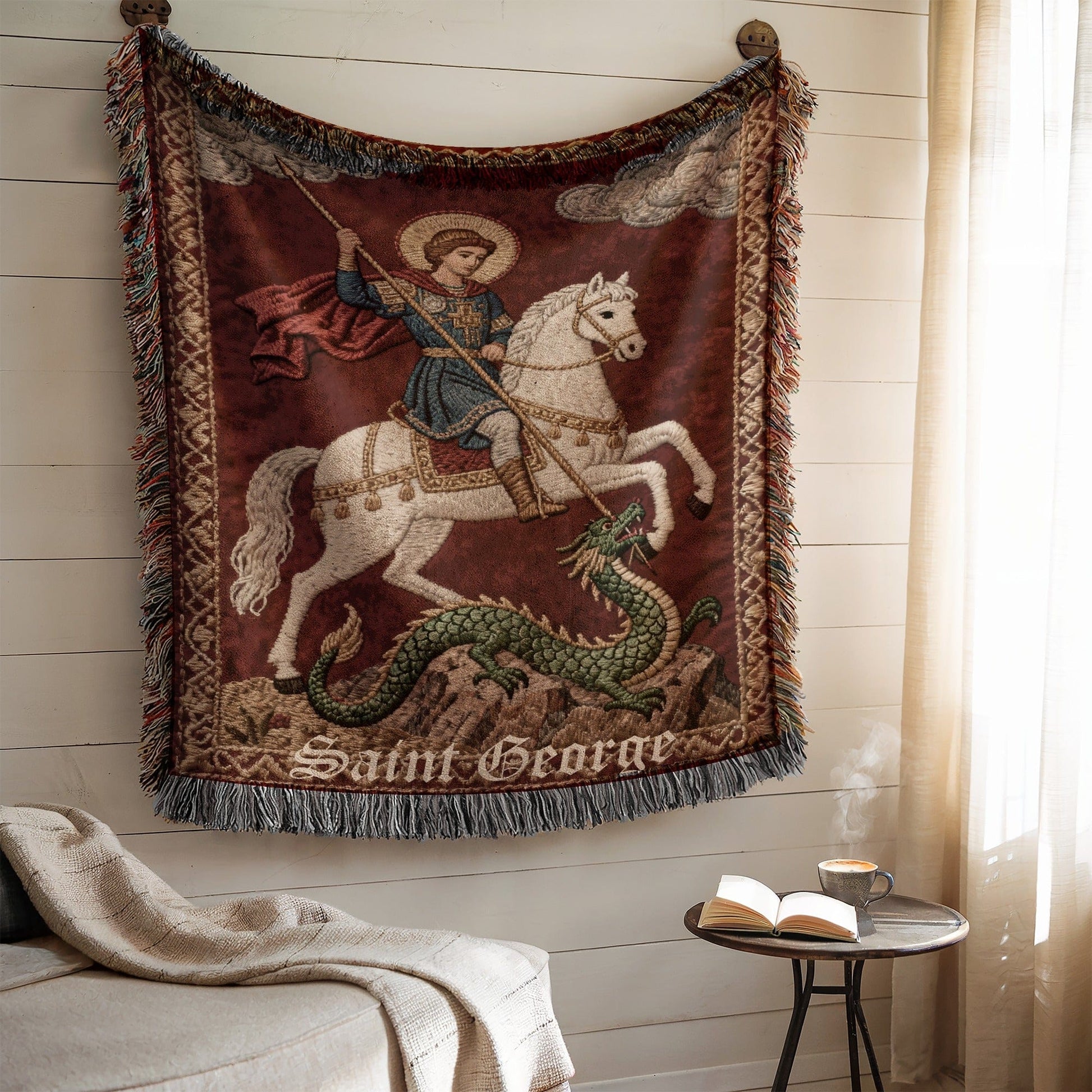 Saint George Tapestry Wall Art for Home Decor