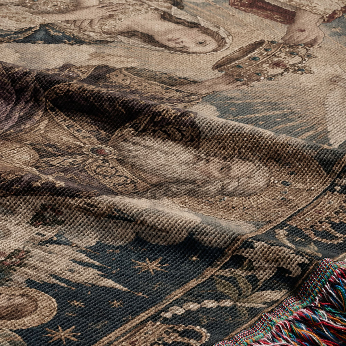 CalmNestStyle The Coronation of Mary jacquard woven blanket