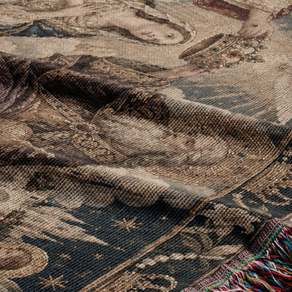 CalmNestStyle The Coronation of Mary jacquard woven blanket