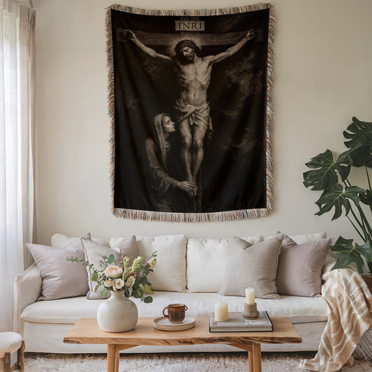 Jesus Crucifixion Artistic Home Decor Tapestry
