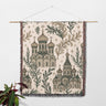 Orthodox Churches with Branches Stars Pattern Orthodox Woven Blanket