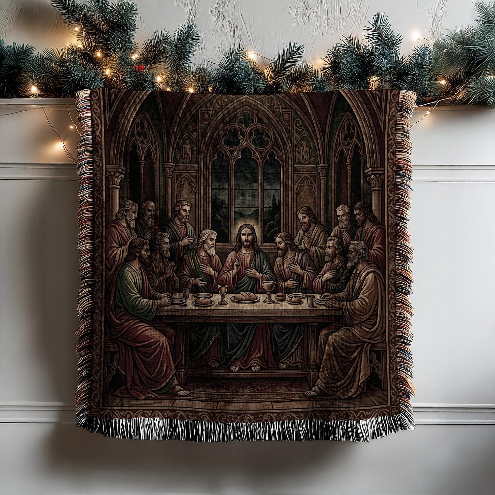 Last Supper Tapestry Christmas Wall Hanging Decor