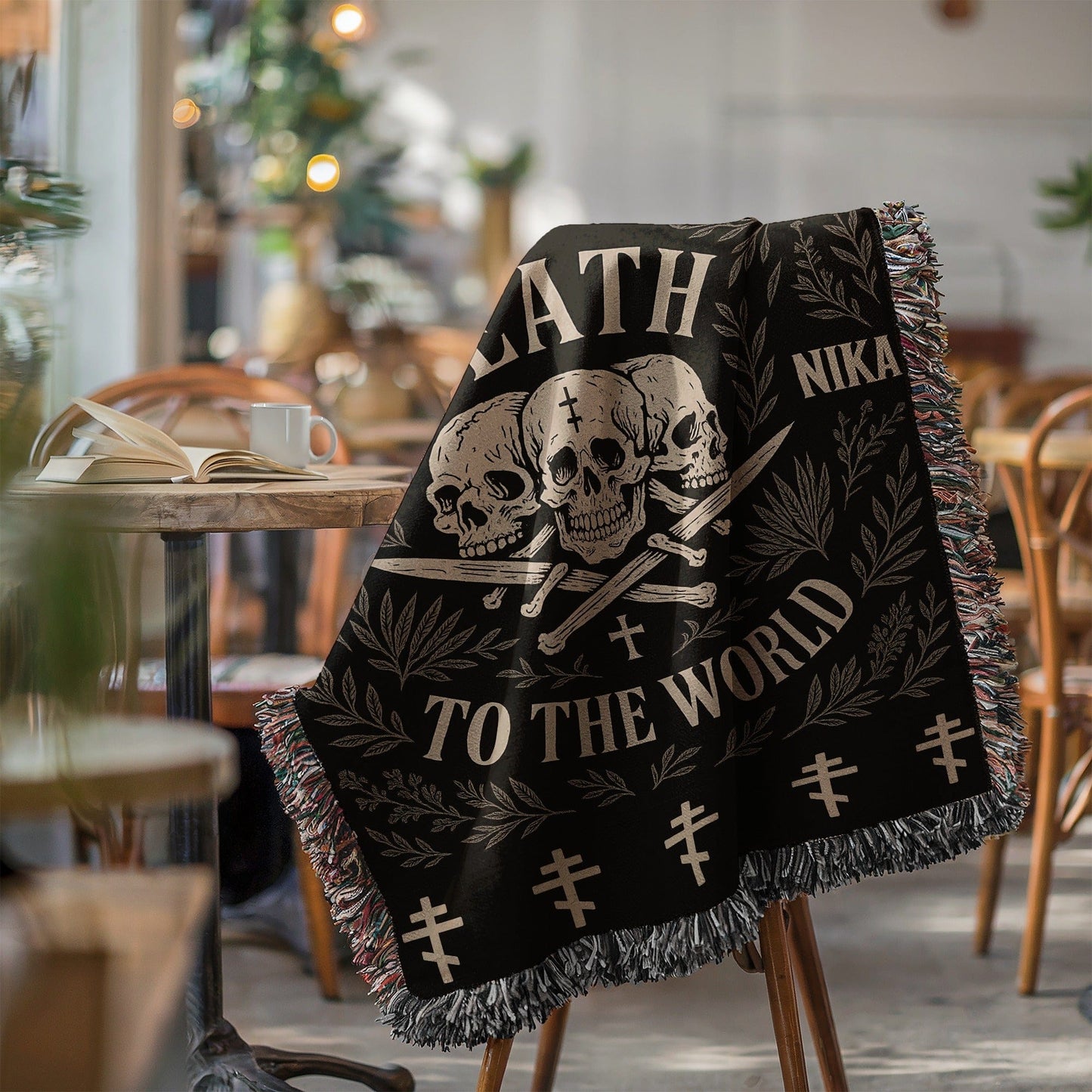 Skull and Crossbones Death To The World Blanket