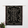 Ornate Orthodox Cross and Floral Design Orthodox Woven Blanket