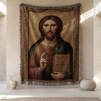 Intricately Designed Artistic Religious Tapestry Decor