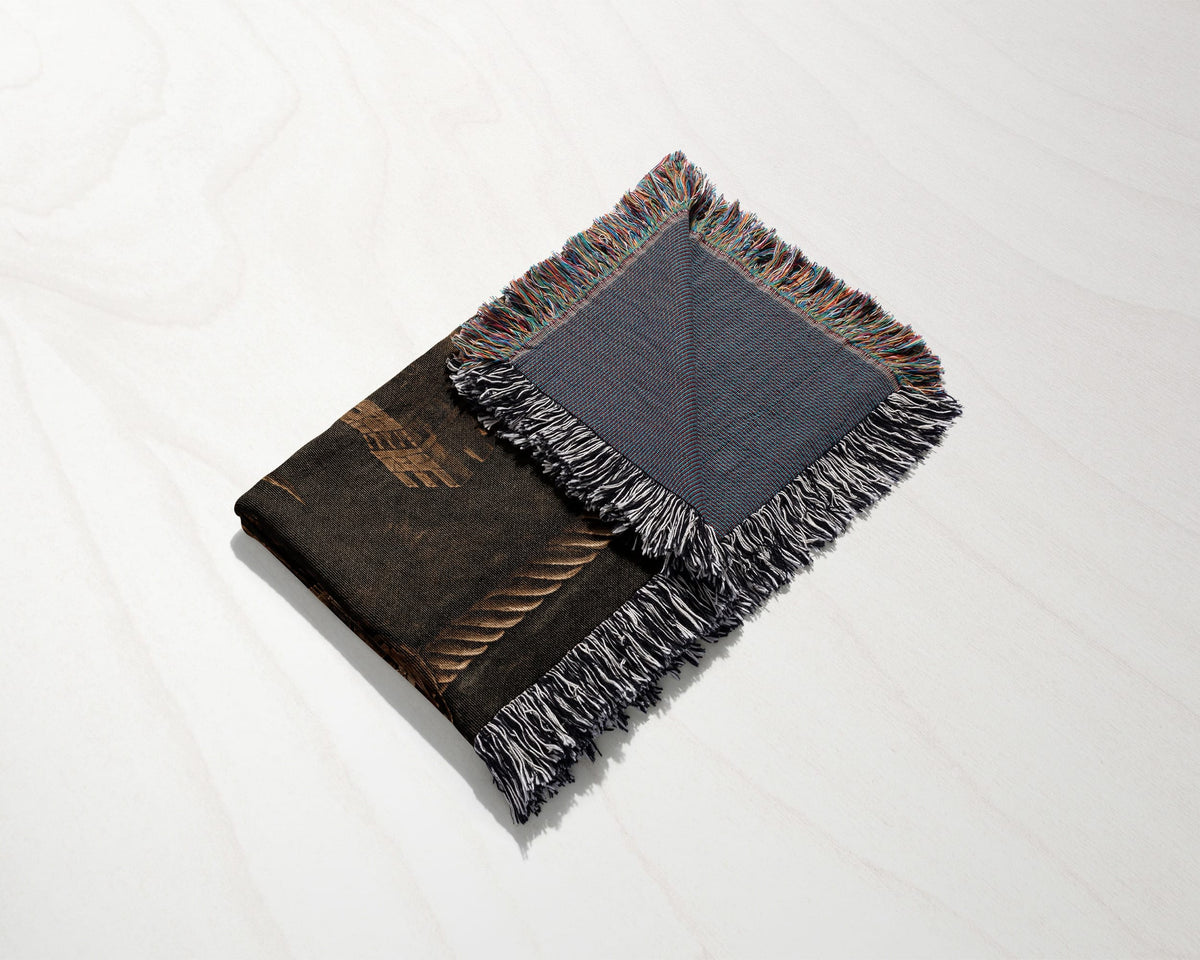 MyDesigns Order of Christ – The Caravel at the Quay jacquard woven blanket