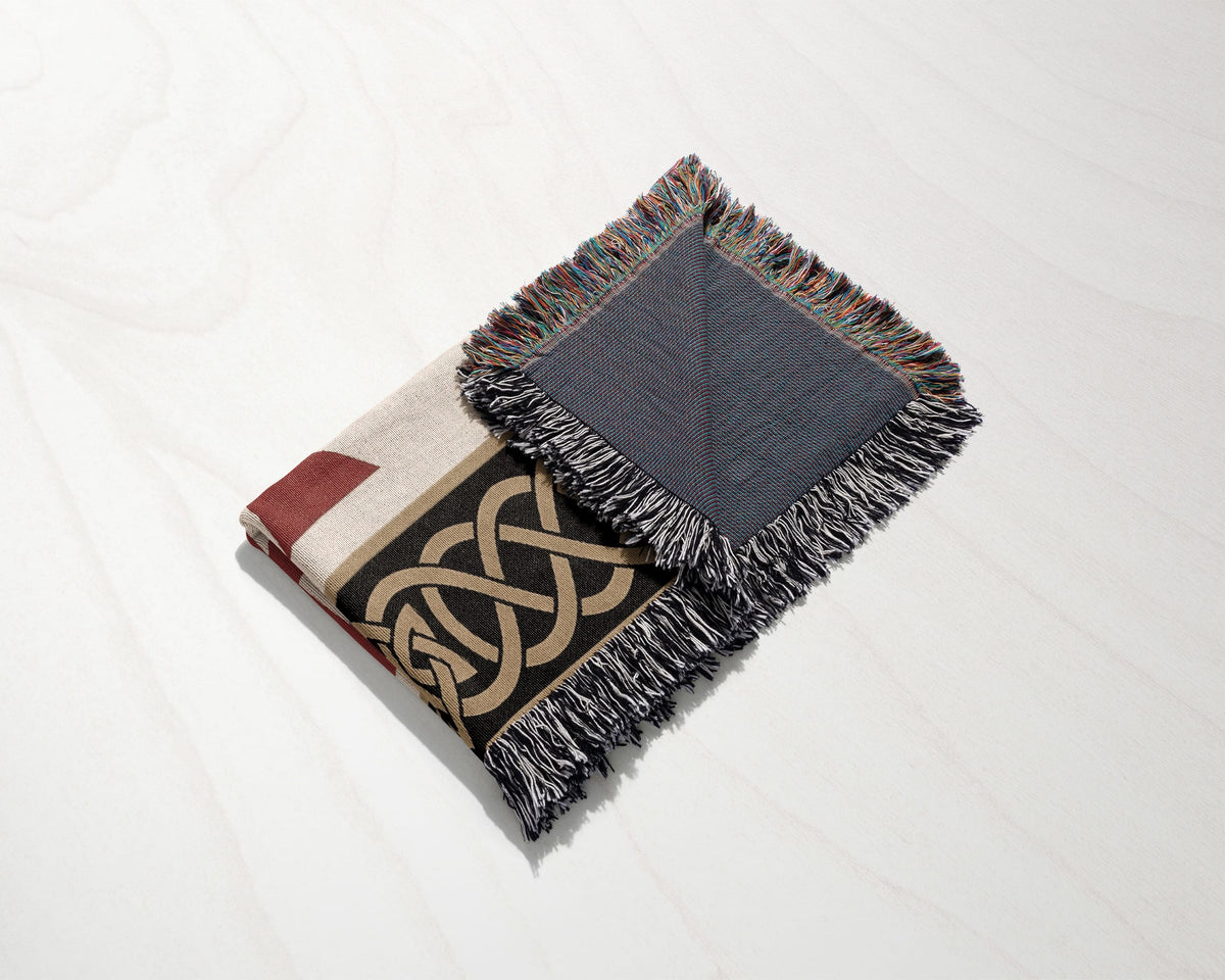 MyDesigns Crusader Orders Medieval Blanket – Santiago Templar Hospitaller Teutonic Woven Throw jacquard woven blanket