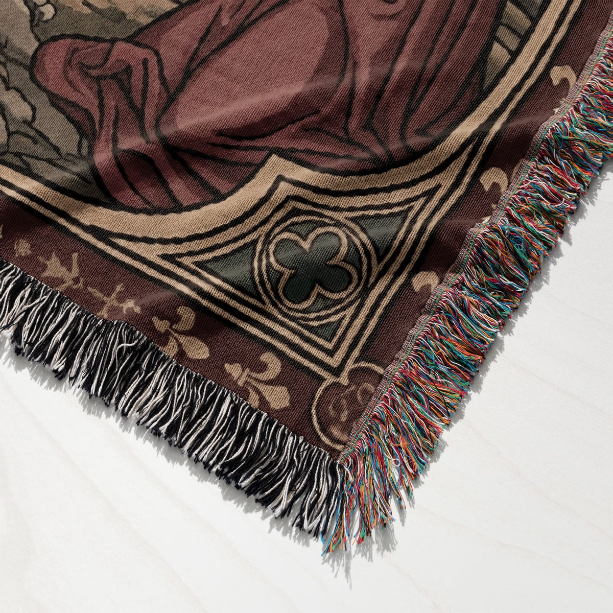 CalmNestStyle Christ Resurrection Ascension Sacred Art Woven Blanket jacquard woven blanket