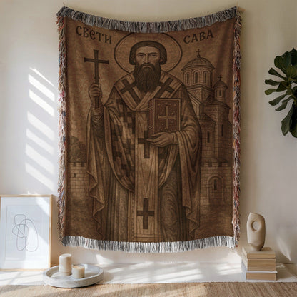 Saint Sava Tapestry Wall Hanging for Home Decor