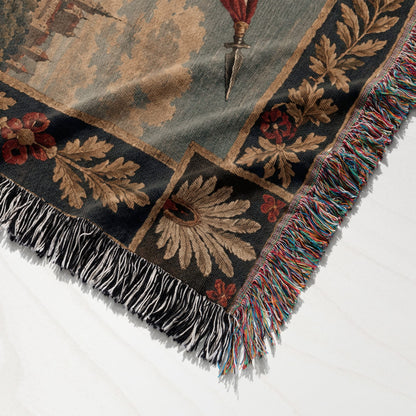 CalmNestStyle The Winged Hussars jacquard woven blanket