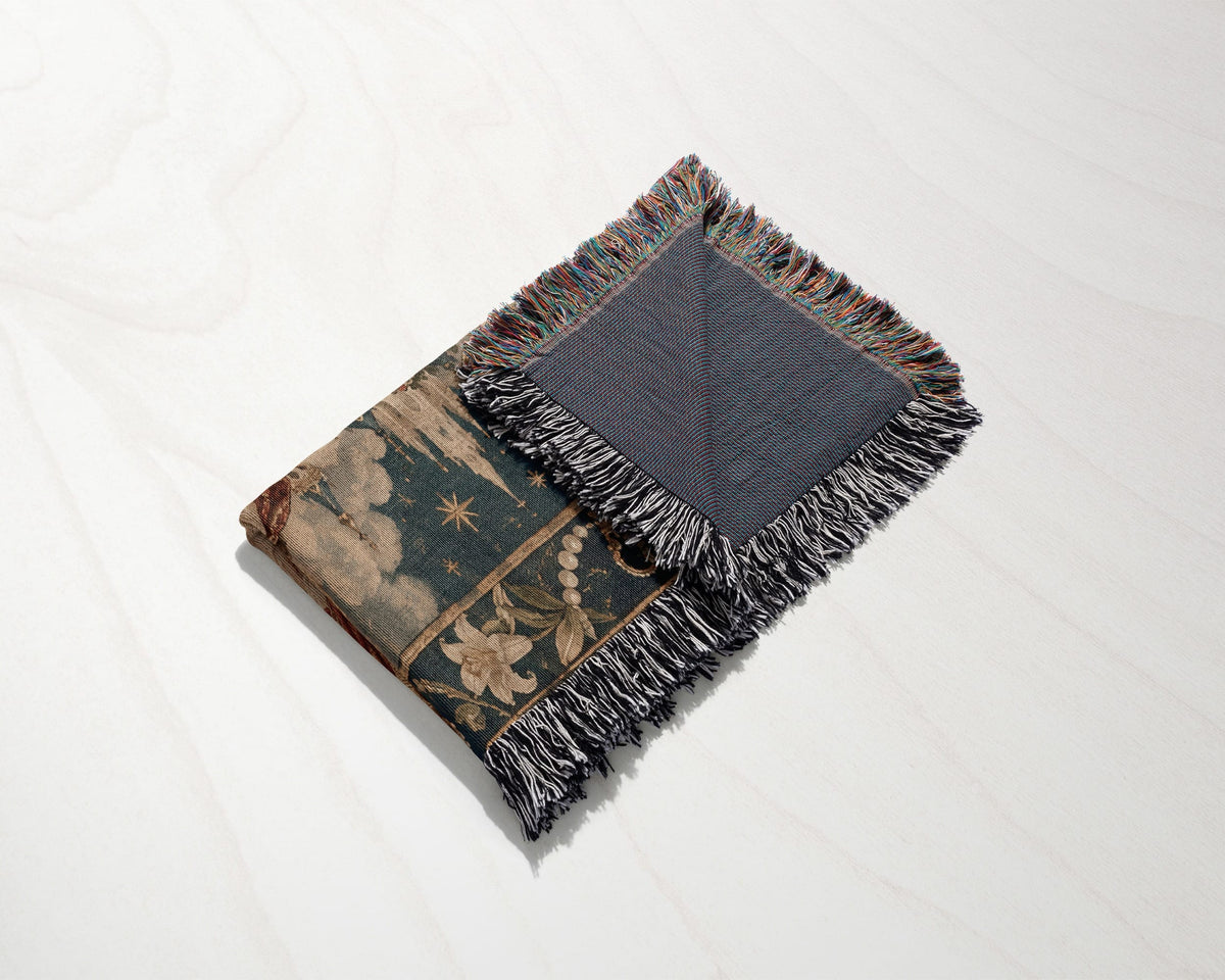 CalmNestStyle The Coronation of Mary jacquard woven blanket