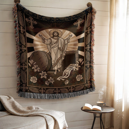 Religious Themed Resurrection of Jesus Tapestry Product