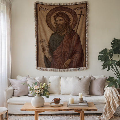 Saint John the Baptist Wall Tapestry Decorative Art