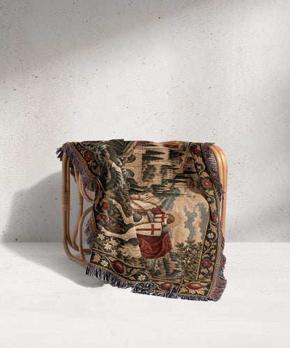 CalmNestStyle Saint George Before the Walled Town jacquard woven blanket