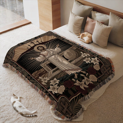Jesus Christ Resurrection Design Spiritual Blanket