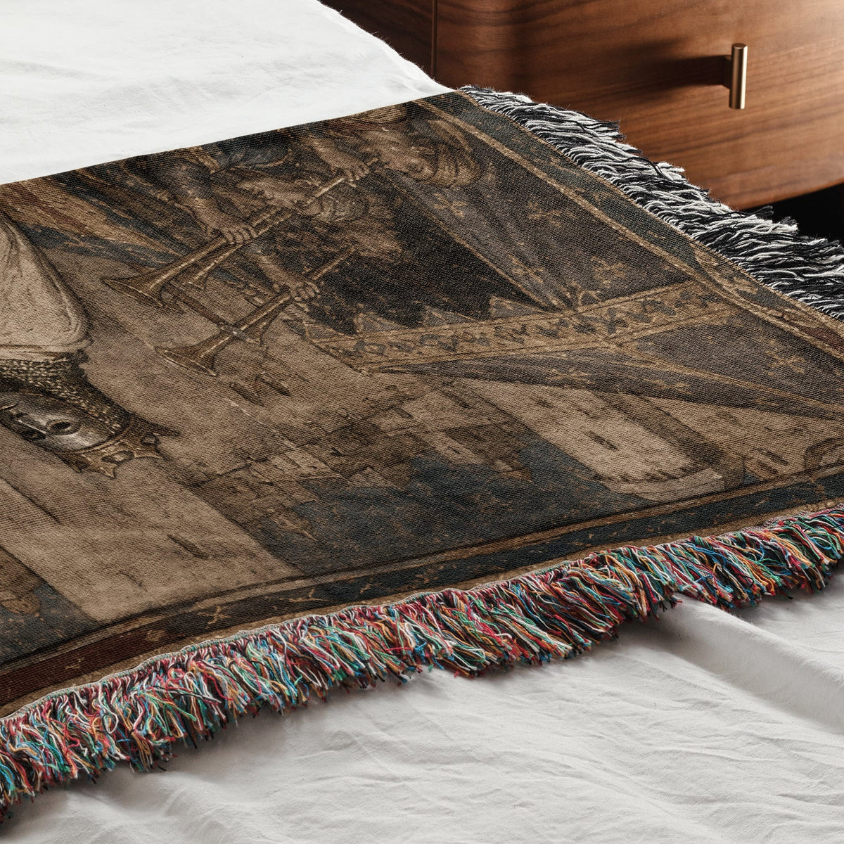 CalmNestStyle Baldwin IV Before the Walls jacquard woven blanket