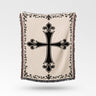 Templar Cross Heraldic Woven Blanket