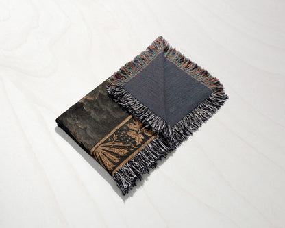CalmNestStyle Crucifixion at Calvary jacquard woven blanket