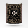 Order of Saint John Hospitallers Fleur-de-Lis Woven Blanket