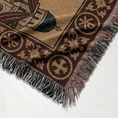 MyDesigns Personalized Byzantine Horizontal Tapestry - Communion Apostles jacquard woven blanket