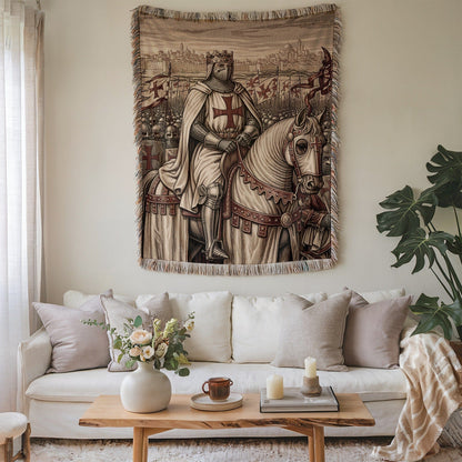 Medieval Knight and Horse Artistic Wall Decor Tapestry